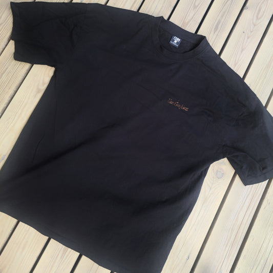 Handmálađur stuttermabolur međ klór