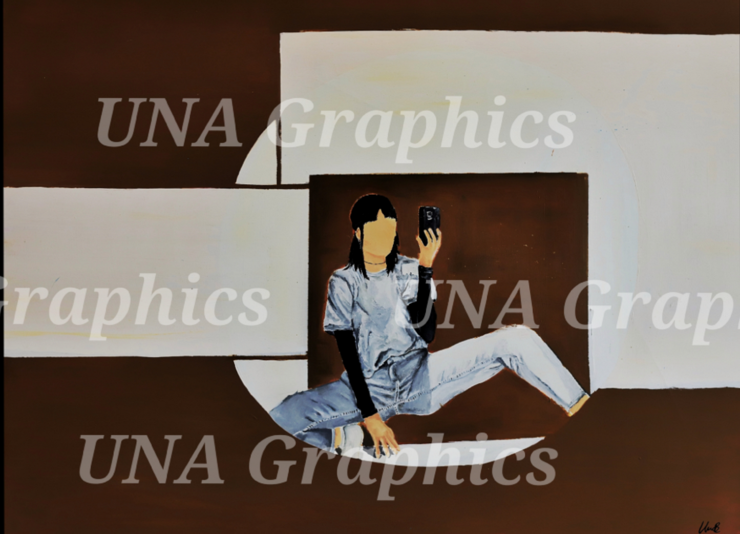 Sjálfan - Eftirprent-póstkort