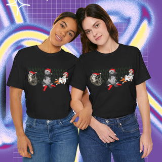 🎄 christmas cats - Unisex T-shirt🐈 Front print