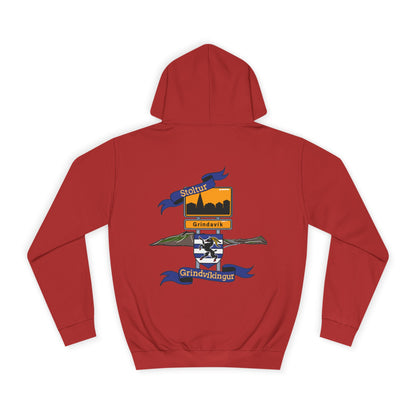 Stoltur Grindvíkingur Unisex College Hoodie- Back print