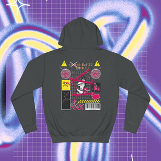 Bad bitch vibes Graphic Unisex College Hoodie - Front & back print