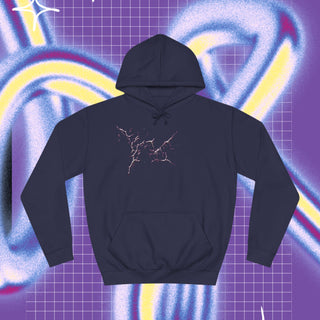 Bad bitch vibes Unisex College Hoodie - Front & back print