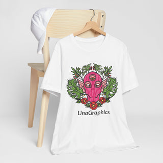 UnaGraphics Logo Unisex stuttermabolur - Prent að framan