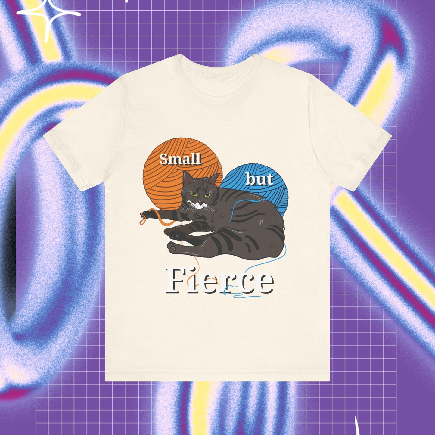 Small but fierce unisex stuttermabolur- prent ađ framan