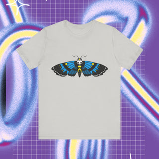 Moth unisex stuttermabolur-🦋prent að framan