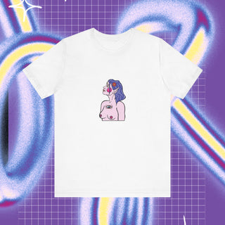 Elf lady tits unisex T-shirt - Front print