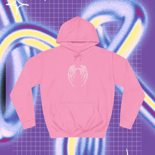 Bones Wings Hoodie with Colorful Graphic Design - front & back print