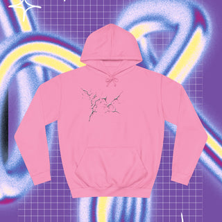 Bad bitch vibes Unisex College Hoodie - Front & back print