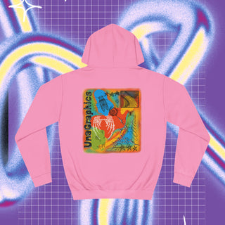 Bones Wings Hoodie with Colorful Graphic Design - front & back print