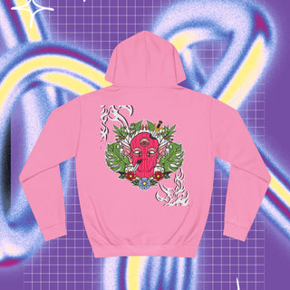  Signature Unisex College Hoodie Pink Back